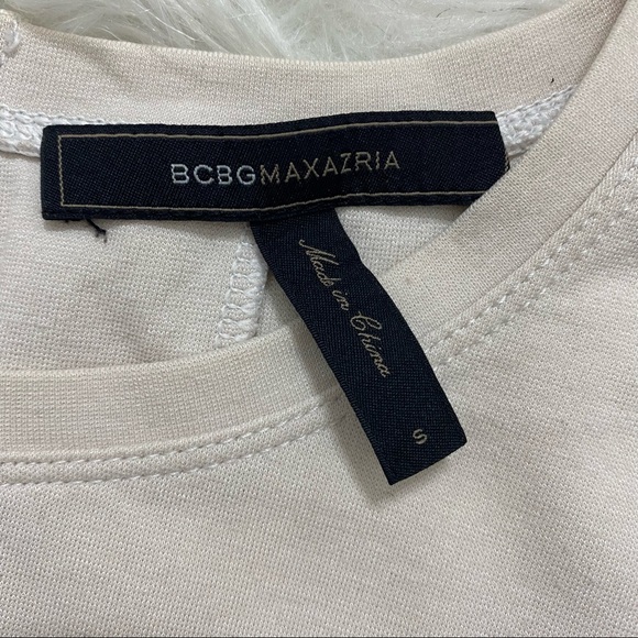 BCBGMAXAZRIA Beige Blouse Top - Picture 3 of 6